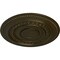 Ekena Millwork Oldham Ceiling Medallion (Fits Canopies up to 8 5/8"), Hand-Painted Green Gold, 18"OD x 1 1/4"P CM18OLGGS - alternate 2